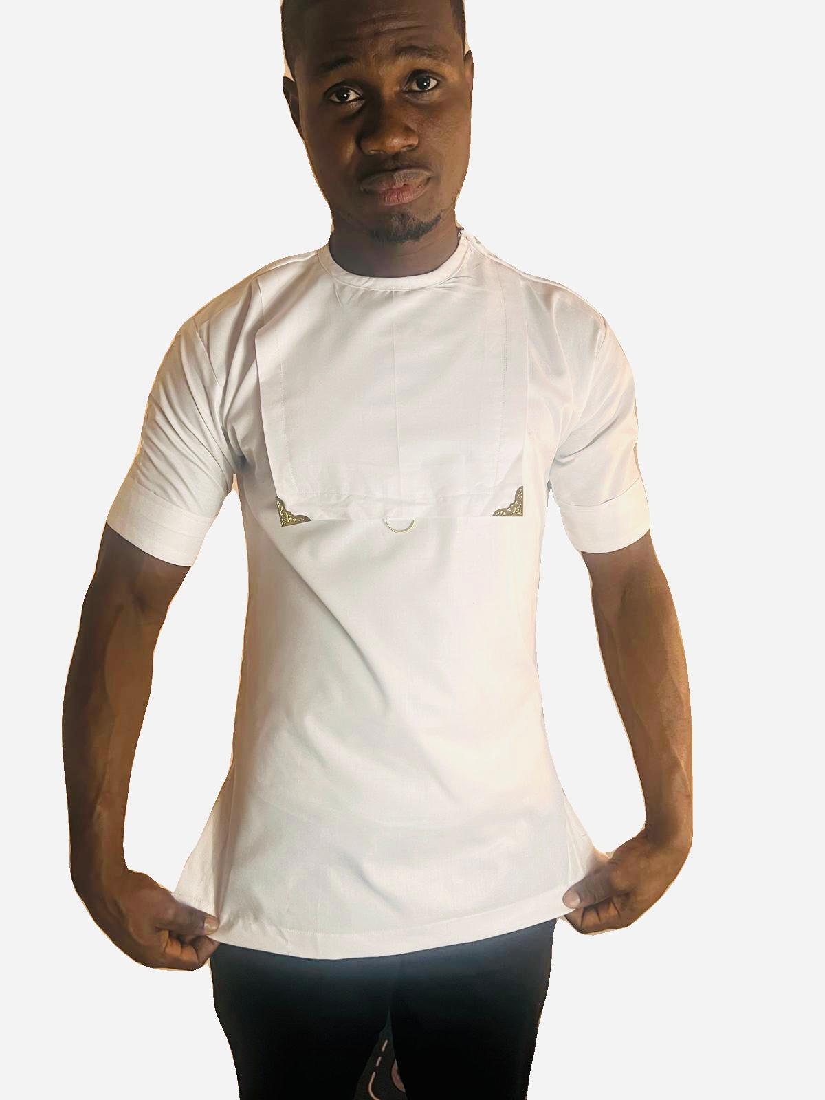Men White African Wear